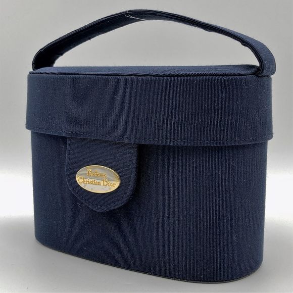 Dior Navy  Christian Parfums Vanity Pouch Makeup - Picture 1 of 6